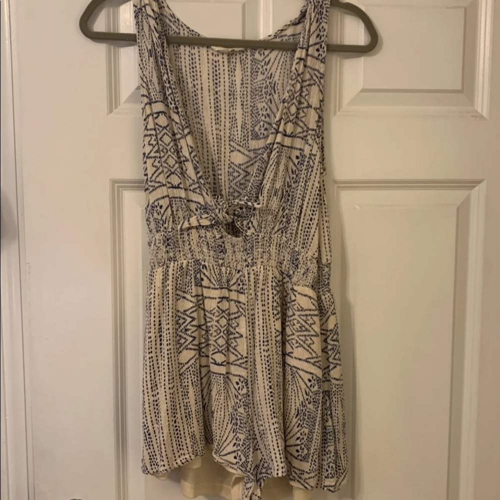 Patterned romper